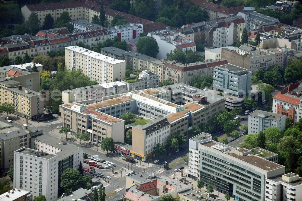 Aerial image Berlin - Office building - Ensemble Badensche Strasse - Berliner Strasse in Berlin in Berlin, Germany