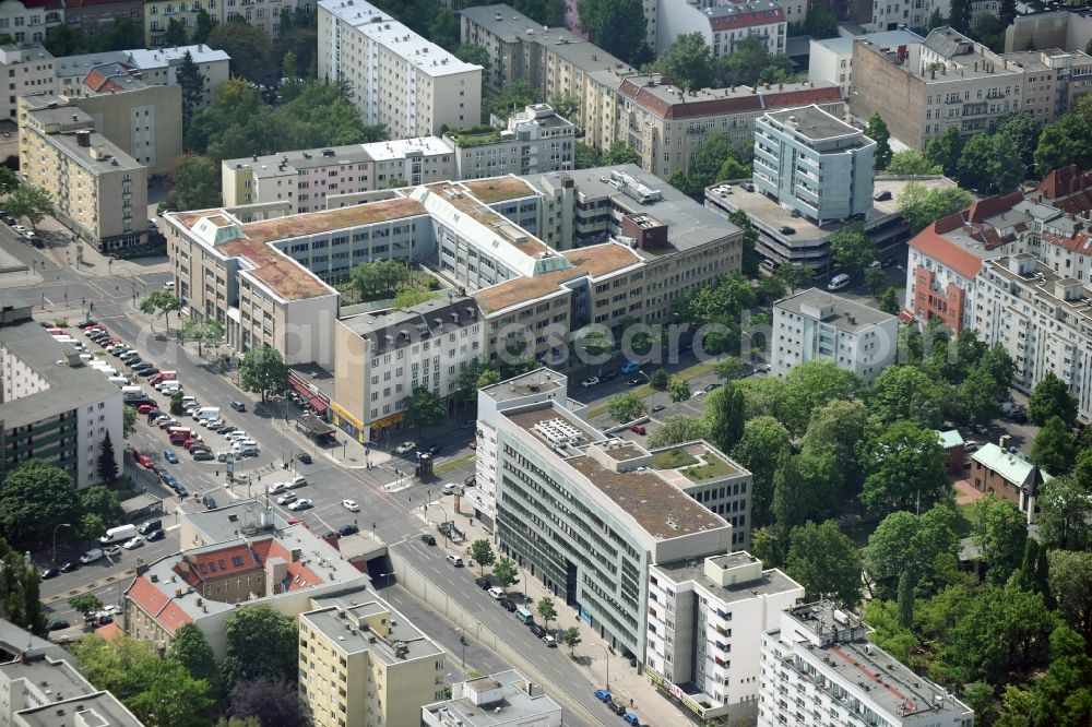 Aerial photograph Berlin - Office building - Ensemble Badensche Strasse - Berliner Strasse in Berlin in Berlin, Germany