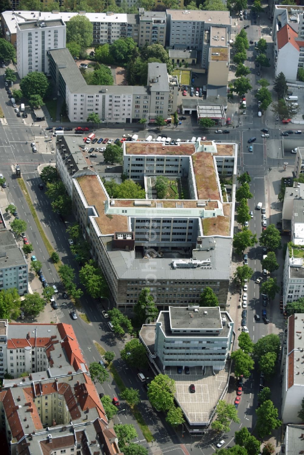 Berlin from the bird's eye view: Office building - Ensemble Badensche Strasse - Berliner Strasse in Berlin in Berlin, Germany