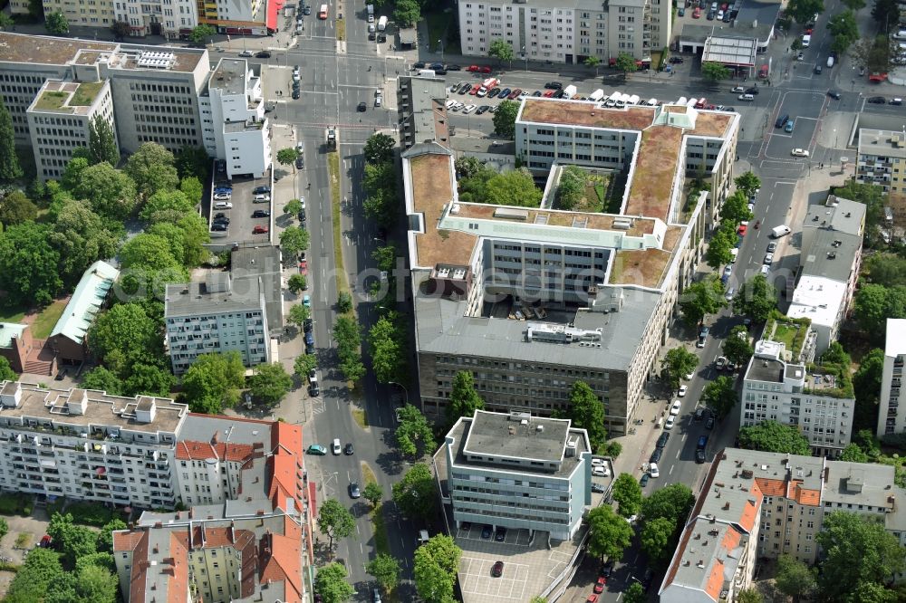 Aerial photograph Berlin - Office building - Ensemble Badensche Strasse - Berliner Strasse in Berlin in Berlin, Germany