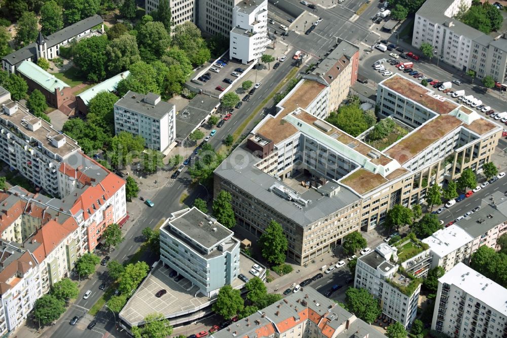 Berlin from above - Office building - Ensemble Badensche Strasse - Berliner Strasse in Berlin in Berlin, Germany