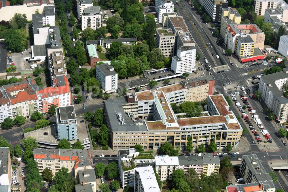 Aerial image Berlin - Office building - Ensemble Badensche Strasse - Berliner Strasse in Berlin in Berlin, Germany