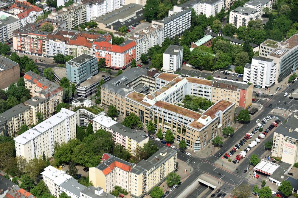 Berlin from above - Office building - Ensemble Badensche Strasse - Berliner Strasse in Berlin in Berlin, Germany