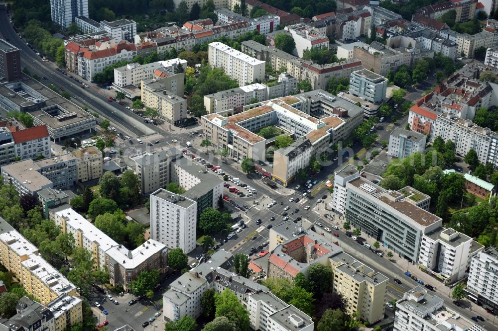 Aerial image Berlin - Office building - Ensemble Badensche Strasse - Berliner Strasse in Berlin in Berlin, Germany