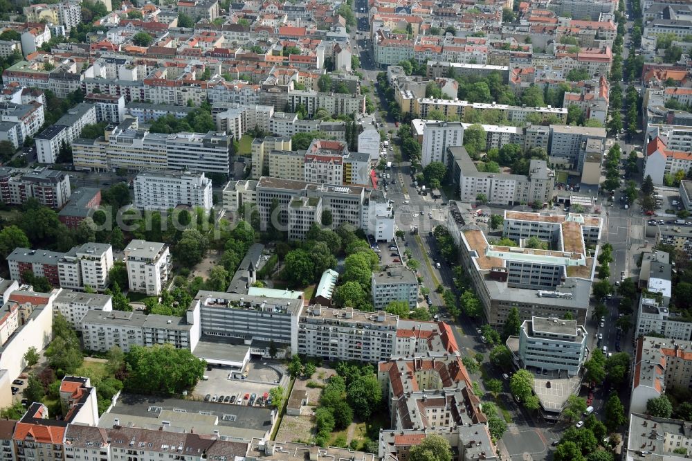 Berlin from above - Office building - Ensemble Badensche Strasse - Berliner Strasse in Berlin in Berlin, Germany