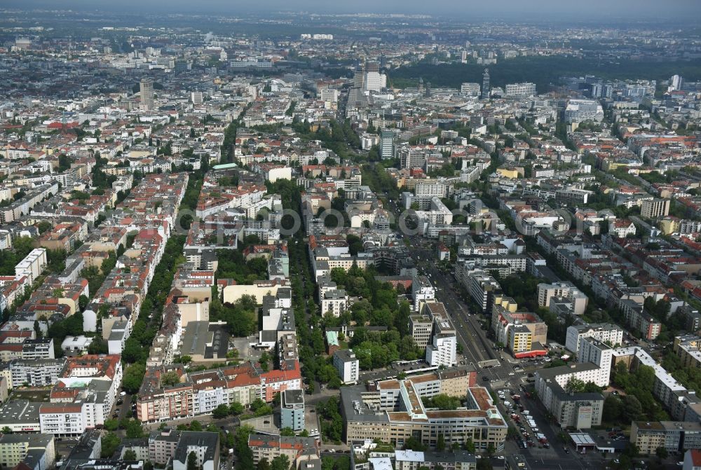 Aerial image Berlin - Office building - Ensemble Badensche Strasse - Berliner Strasse in Berlin in Berlin, Germany