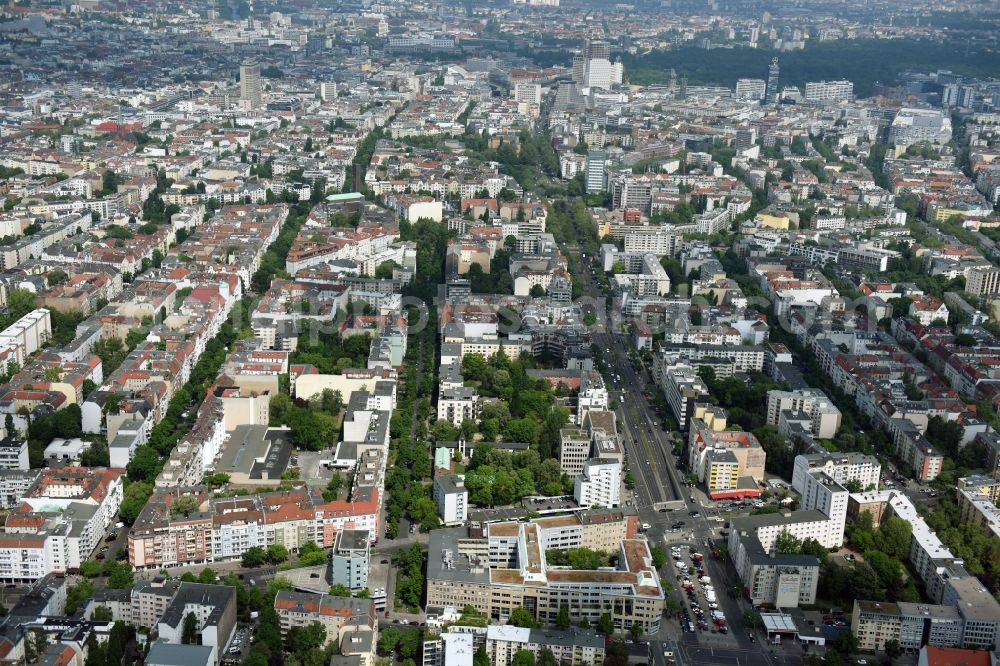 Berlin from above - Office building - Ensemble Badensche Strasse - Berliner Strasse in Berlin in Berlin, Germany