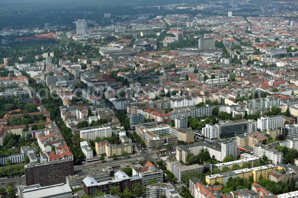 Berlin from the bird's eye view: Office building - Ensemble Badensche Strasse - Berliner Strasse in Berlin in Berlin, Germany