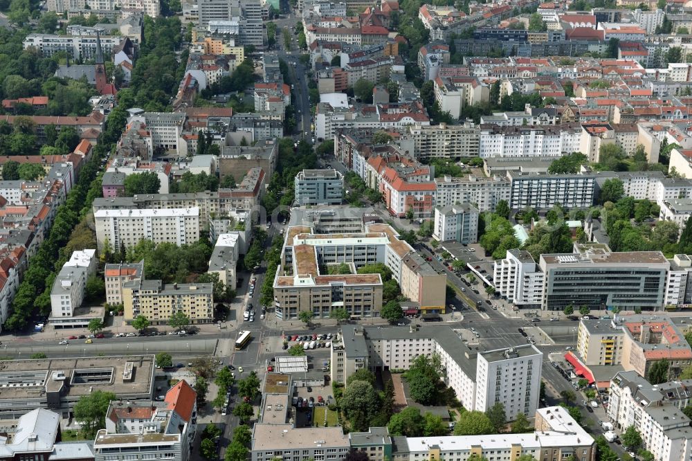 Aerial image Berlin - Office building - Ensemble Badensche Strasse - Berliner Strasse in Berlin in Berlin, Germany