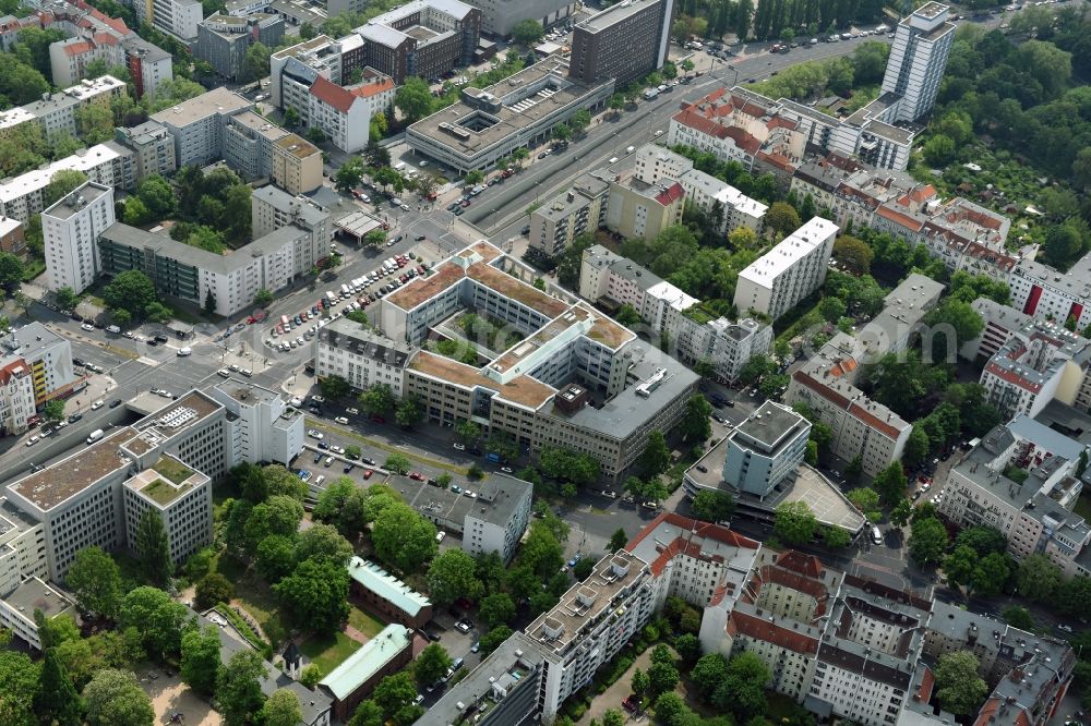 Berlin from the bird's eye view: Office building - Ensemble Badensche Strasse - Berliner Strasse in Berlin in Berlin, Germany