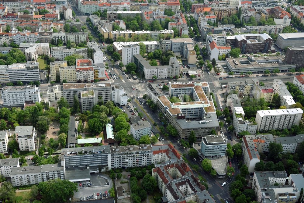 Aerial image Berlin - Office building - Ensemble Badensche Strasse - Berliner Strasse in Berlin in Berlin, Germany