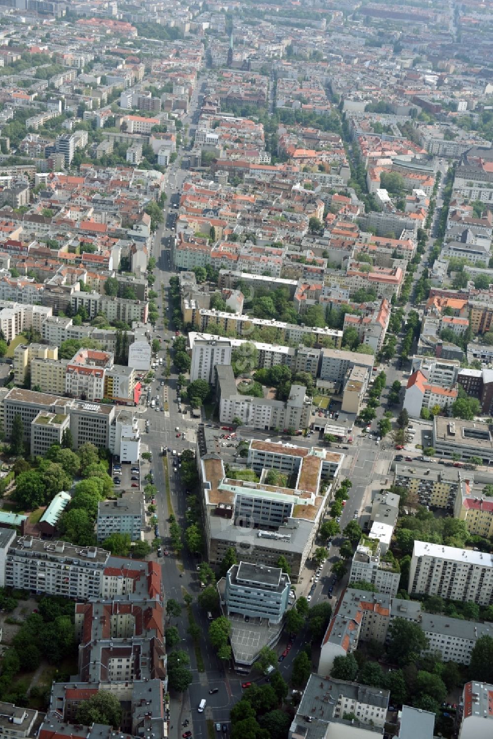 Berlin from above - Office building - Ensemble Badensche Strasse - Berliner Strasse in Berlin in Berlin, Germany