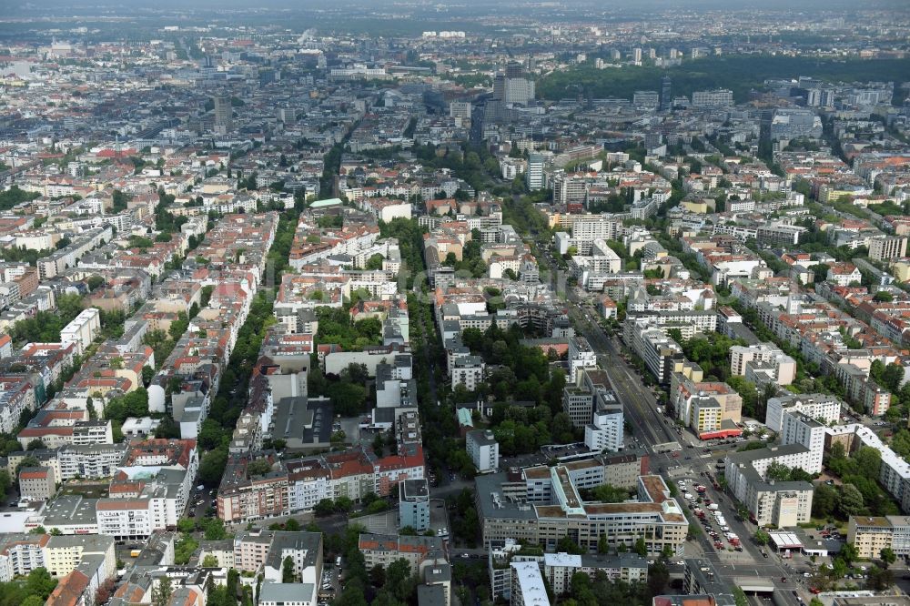 Berlin from the bird's eye view: Office building - Ensemble Badensche Strasse - Berliner Strasse in Berlin in Berlin, Germany