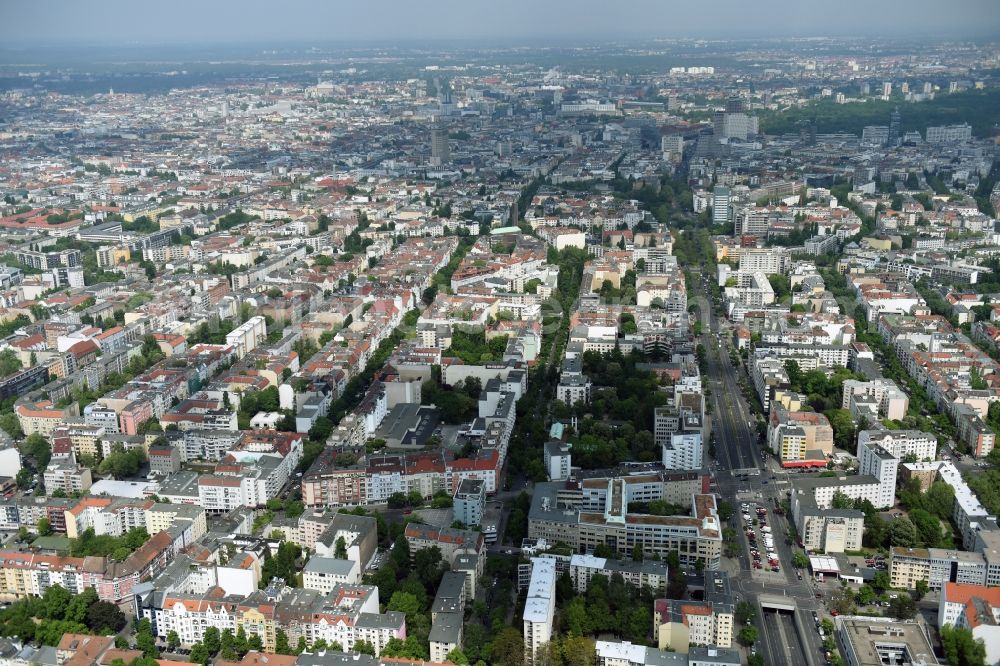 Aerial photograph Berlin - Office building - Ensemble Badensche Strasse - Berliner Strasse in Berlin in Berlin, Germany