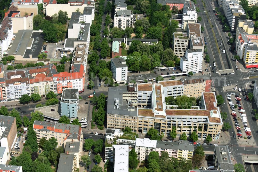 Aerial image Berlin - Office building - Ensemble Badensche Strasse - Berliner Strasse in Berlin in Berlin, Germany