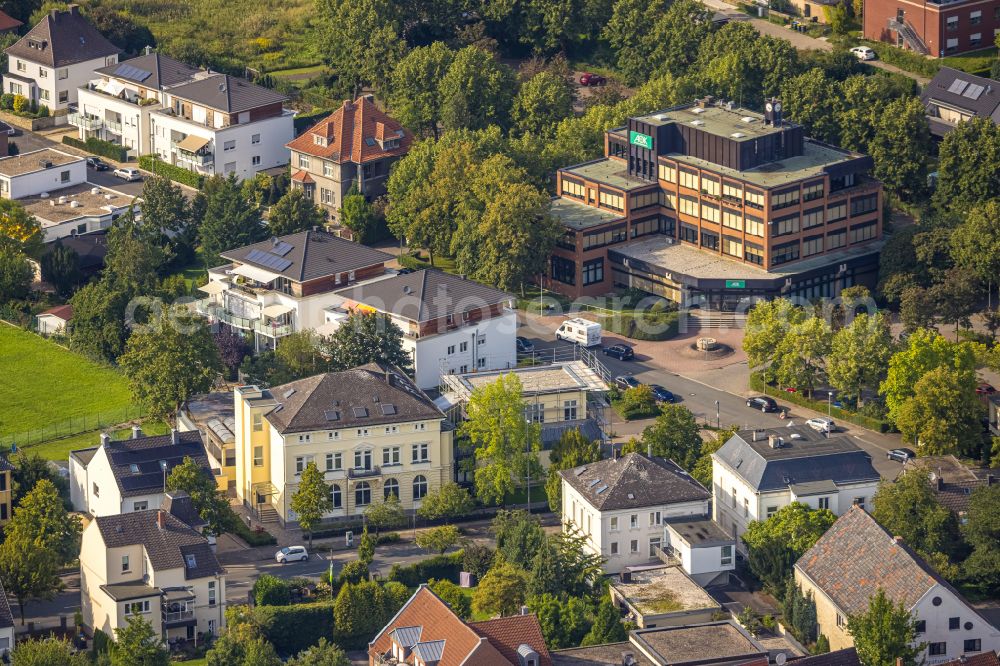 Aerial image Beckum - Office building - Ensemble on street Alleestrasse in Beckum at Ruhrgebiet in the state North Rhine-Westphalia, Germany