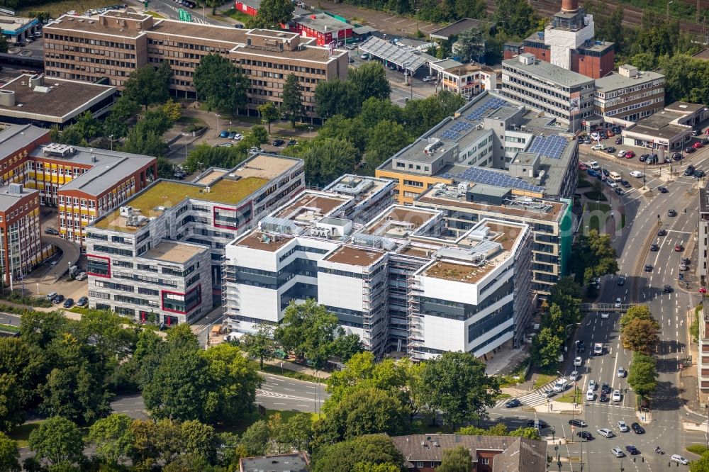 Aerial image Essen - Office building - Ensemble Europa-Center in Essen in the state North Rhine-Westphalia, Germany