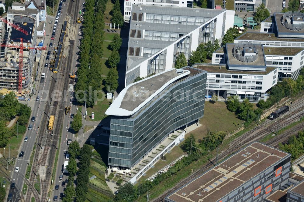 Stuttgart from the bird's eye view: Office building - Ensemble Heilbronner Strasse - Presselstrasse in Stuttgart in the state Baden-Wuerttemberg