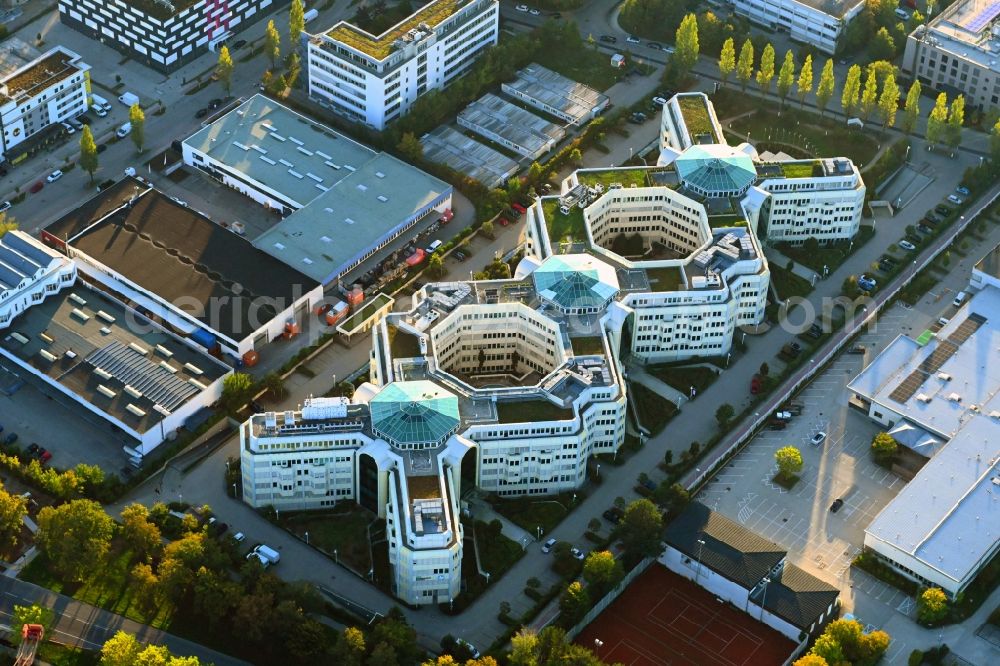 Aerial image Aschheim - Office building - Ensemble on Karl-Hammerschmidt-Strasse in the district Dornach in Aschheim in the state Bavaria, Germany