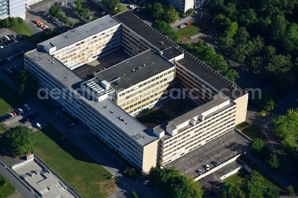 Aerial photograph Dresden - Office building - Ensemble Lingnerallee - Pirnaische Strasse in the district Altstadt in Dresden in the state Saxony, Germany