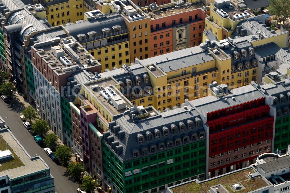 Aerial image Berlin - Office building - Ensemble Markgrafenstrasse Ecke Zimmerstrasse in Berlin in Germany