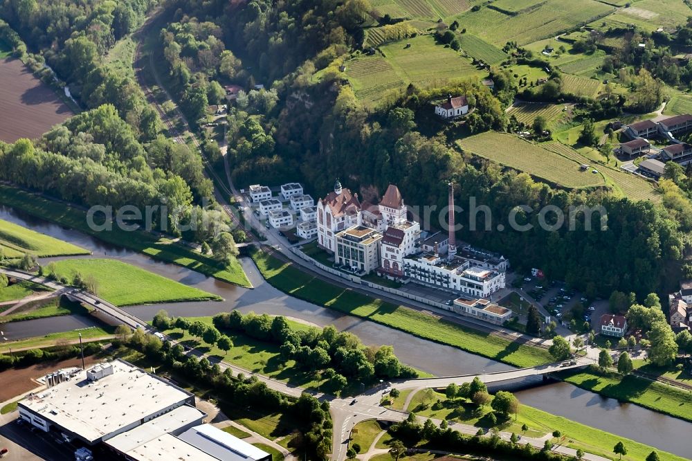 Riegel am Kaiserstuhl from above - Office building - Ensemble of Messmer Foundation on Grossherzog-Leopold-Platz in Riegel am Kaiserstuhl in the state Baden-Wuerttemberg