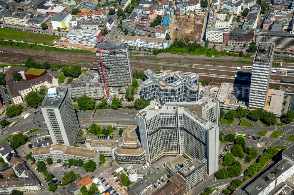 Essen from above - Office building - Ensemble of the new corporate headquarters of DB Schenker AG in Essen in North Rhine-Westphalia