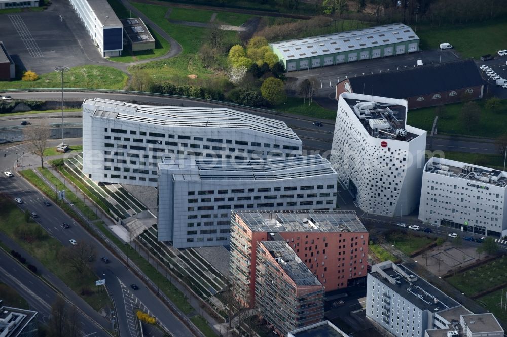 Lille from above - Office building - Ensemble nexity - Sopra Steria an der Allee Vauban in Lille in Nord-Pas-de-Calais Picardy, France