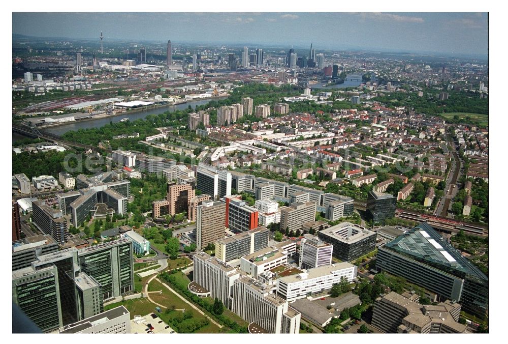 Aerial image Frankfurt am Main - Office building - Ensemble on Saonestrasse in the district Niederrad in Frankfurt in the state Hesse, Germany