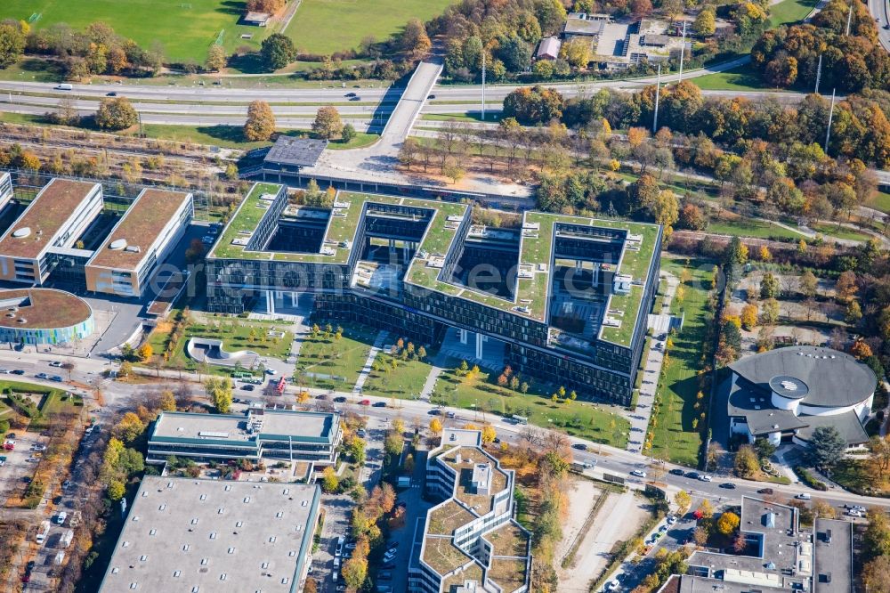 Aerial image München - Office building - Ensemble 88north on Riesstrasse in the district Moosach in Munich in the state Bavaria, Germany