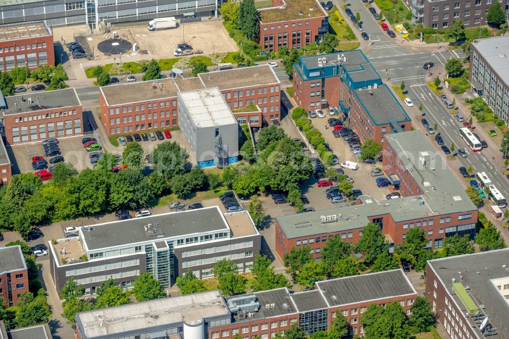 Aerial photograph Dortmund - Office building - Ensemble along the Emil-Figge-Strasse in the district Barop in Dortmund in the state North Rhine-Westphalia, Germany