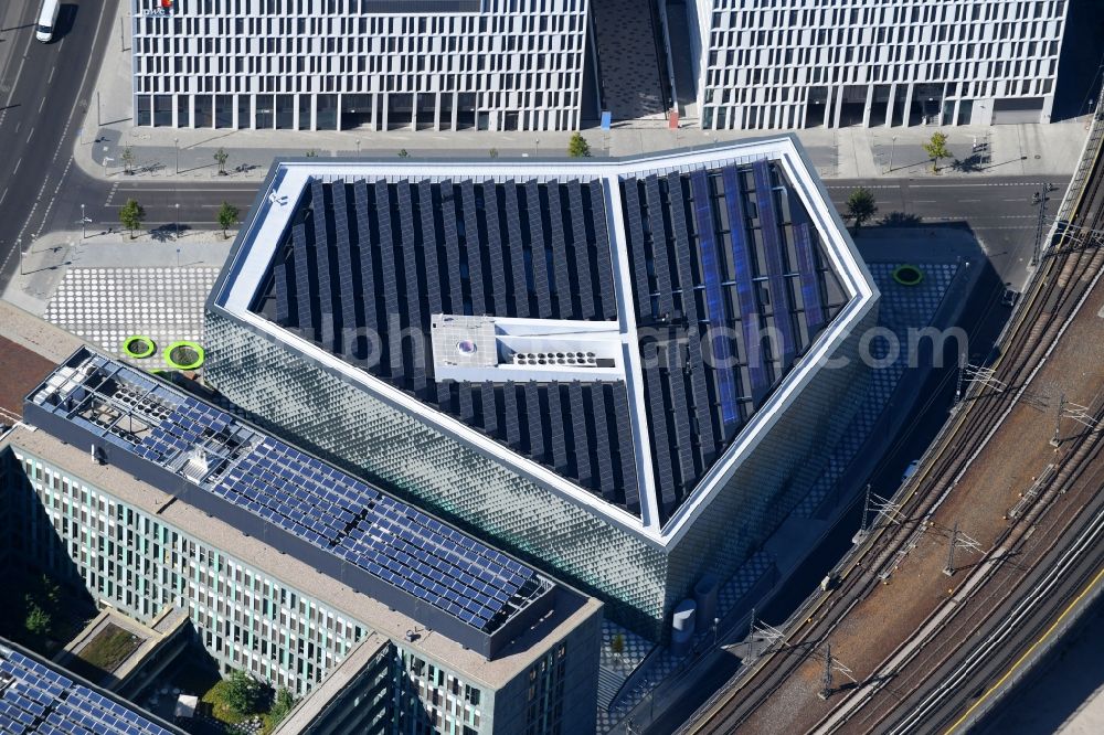 Berlin from above - Office building - Ensemble of the PricewaterhouseCoopers GmbH WPG , the Futurium gGmbH and the Anti-Discrimination Agency of the Federation in Berlin, Germany