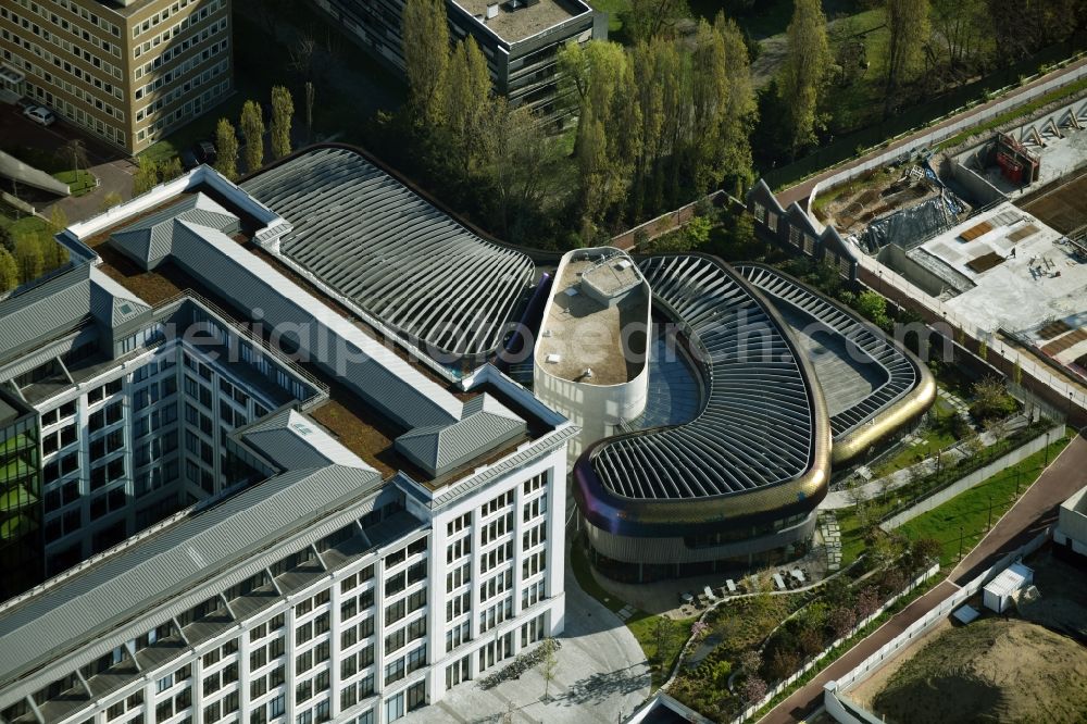 Aerial photograph Boulogne-Billancourt - Office building - Ensemble on Quai Alphonse le Gallo in Boulogne-Billancourt in Ile-de-France, France