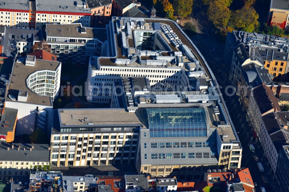 Berlin from above - Office building - Ensemble Rosenthaler Strasse - Weinmeisterstrasse - Gipsstrasse in the district Mitte in Berlin, Germany