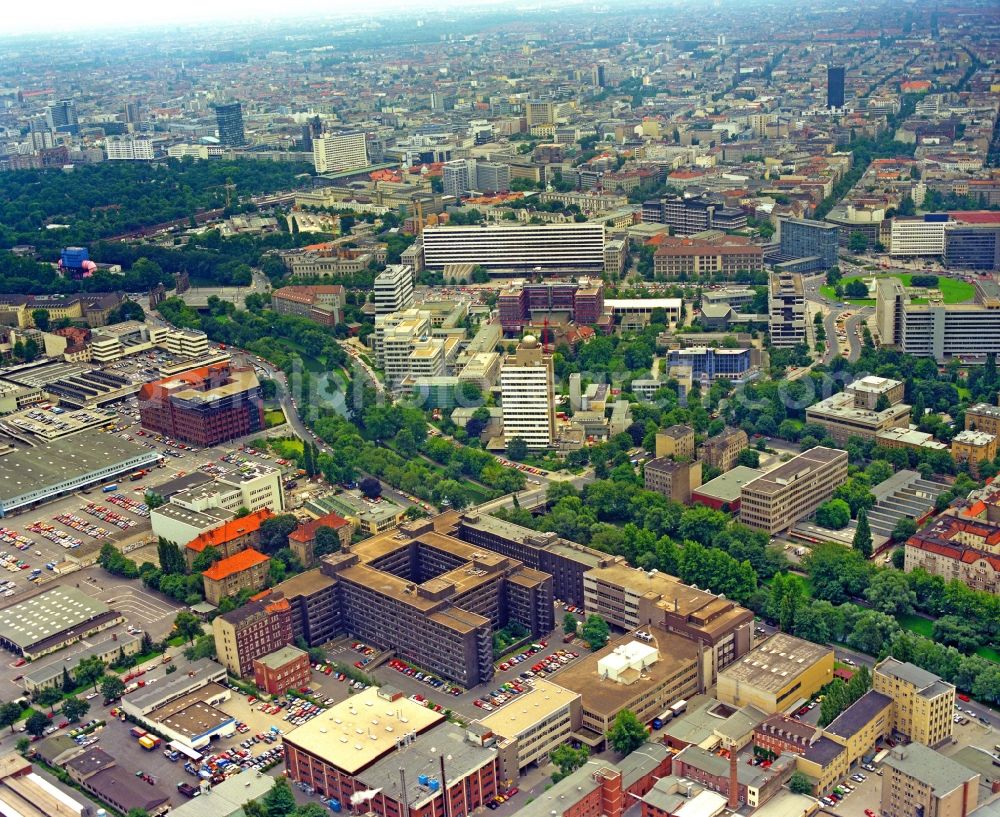 Aerial photograph Berlin - Office building - Ensemble on Salzufer in the district Charlottenburg in Berlin, Germany