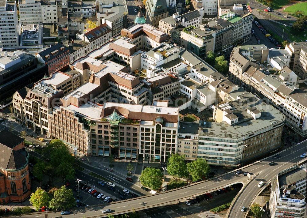 Aerial image Düsseldorf - Office building - Ensemble Schadow-Arkaden in the district Stadtmitte in Duesseldorf in the state North Rhine-Westphalia, Germany