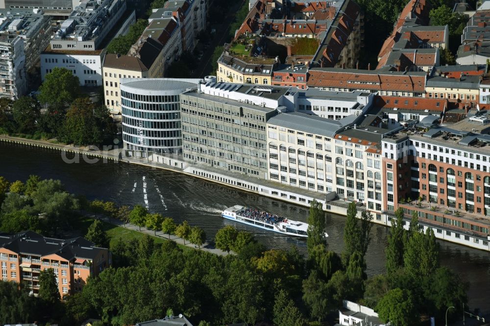 Berlin from above - Office building - Ensemble Spree-Forum in Alt-Moabit in Berlin, Germany