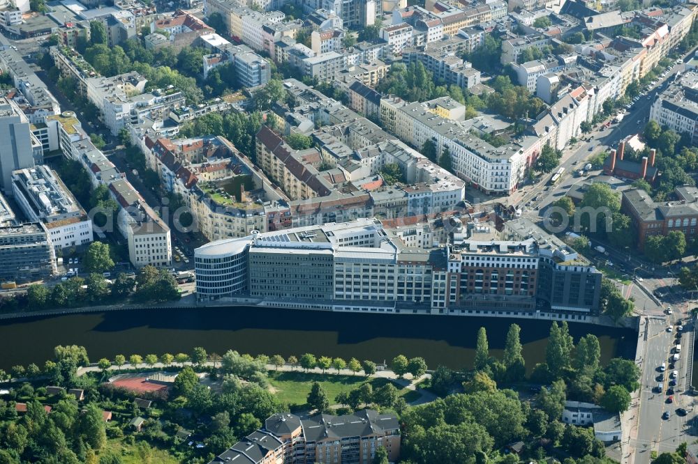 Berlin from above - Office building - Ensemble Spree-Forum in Alt-Moabtit in Berlin, Germany