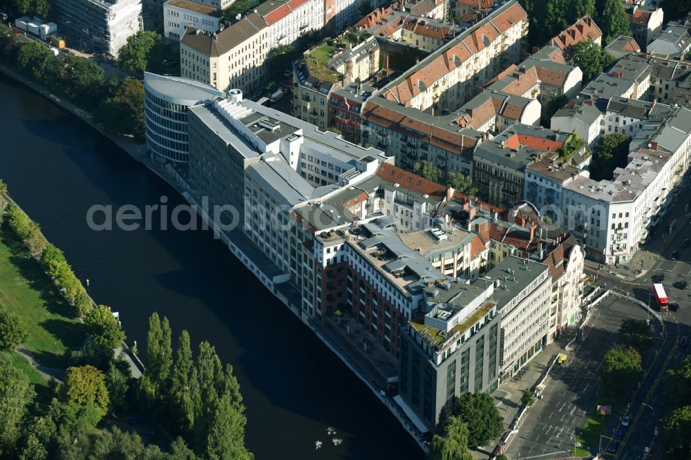 Aerial image Berlin - Office building - Ensemble Spree-Forum in Alt-Moabtit in Berlin, Germany