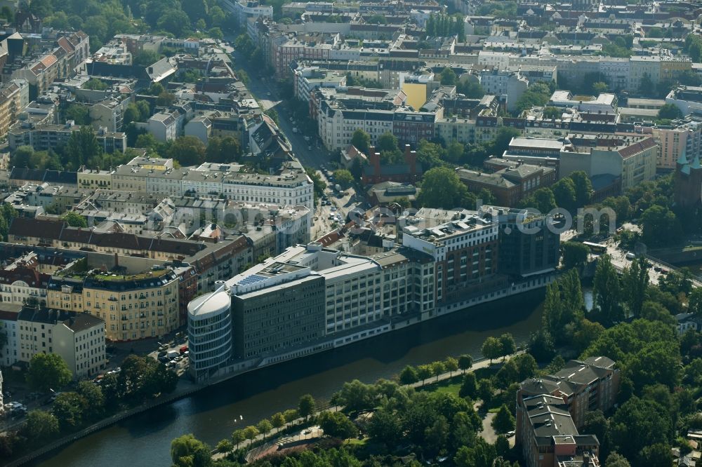 Berlin from above - Office building - Ensemble Spree-Forum in Alt-Moabtit in Berlin, Germany