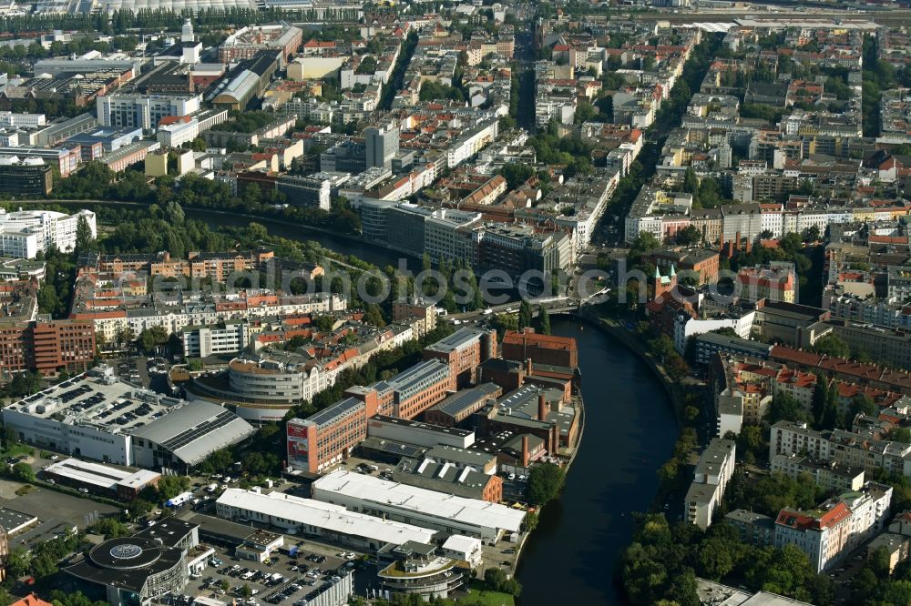 Aerial image Berlin - Office building - Ensemble Spree-Forum in Alt-Moabtit in Berlin, Germany