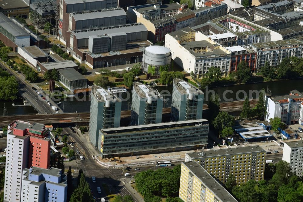 Berlin from above - Office building - Ensemble Trias on Holzmarktstrasse in the district Mitte in Berlin, Germany