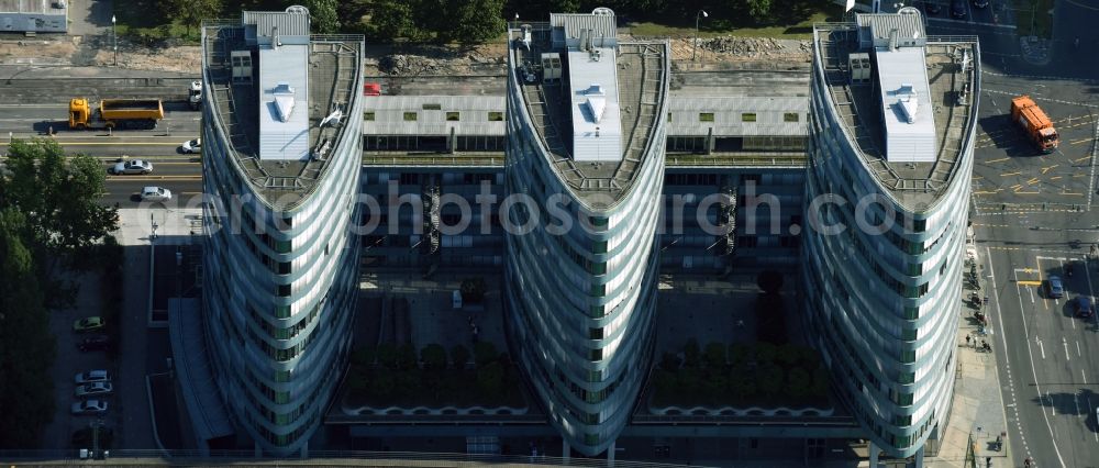 Aerial photograph Berlin - Office building - Ensemble Trias on Holzmarktstrasse in the district Mitte in Berlin, Germany