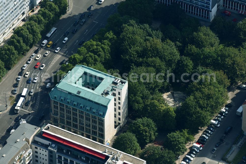 Aerial photograph Berlin - Office building - Ensemble Charlottenstrasse corner Leipziger Strasse in the district Mitte in Berlin, Germany