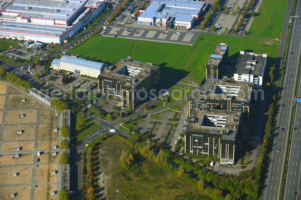 Leipzig from the bird's eye view: Office building - Ensemble on Walter-Koehn-Strasse in Leipzig in the state Saxony, Germany