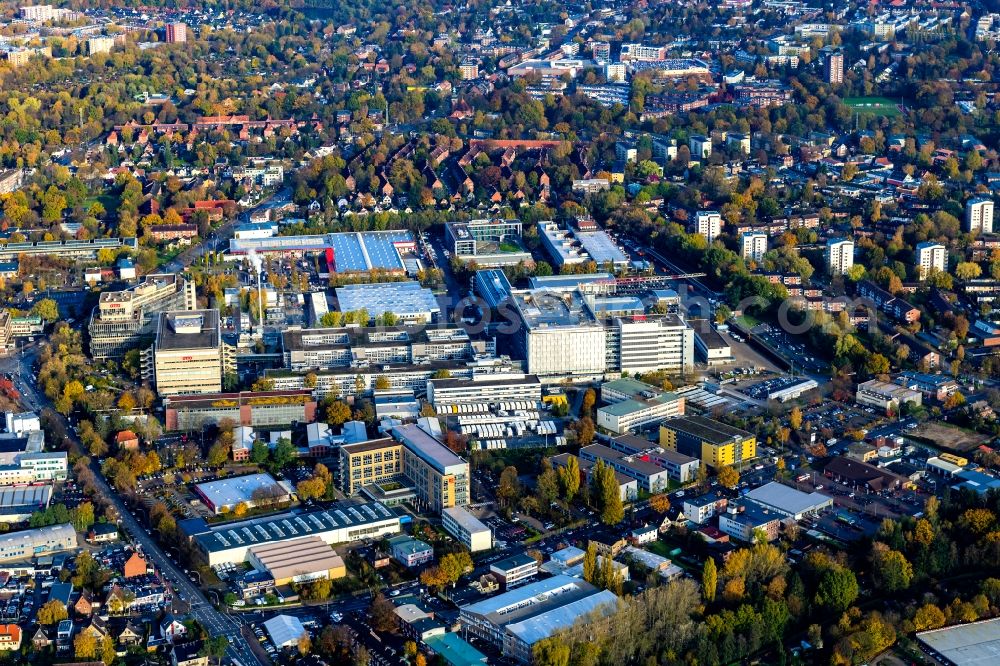 Aerial photograph Hamburg - Office building - Ensemble on Werner-Otto-Strasse in Hamburg, Germany