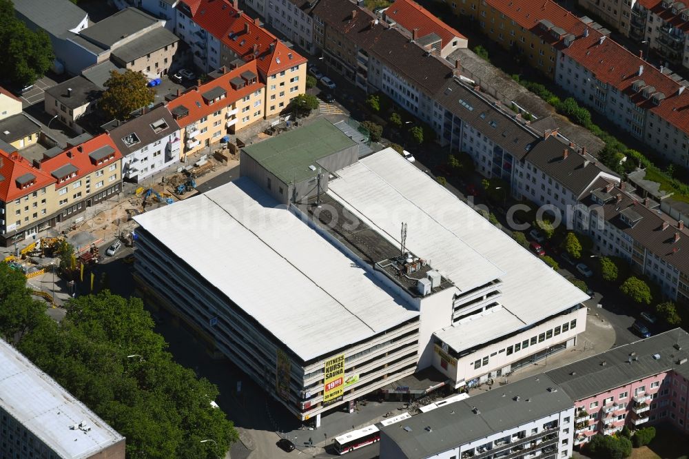 Braunschweig from the bird's eye view: Office building - Ensemble on Wilhelmstrasse in Brunswick in the state Lower Saxony, Germany