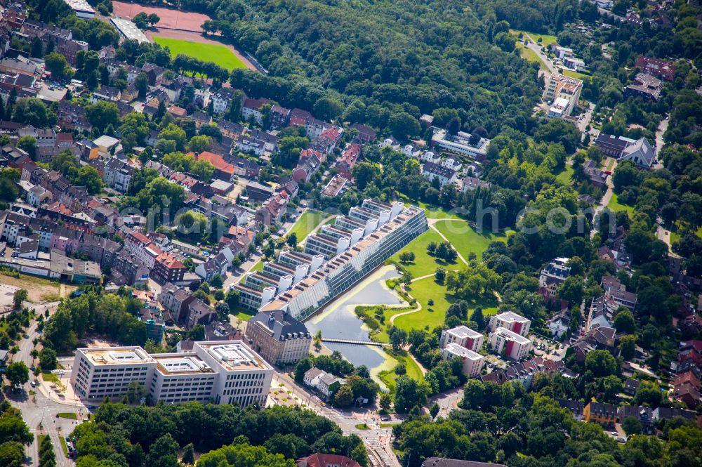 Aerial image Gelsenkirchen - Office building - Ensemble Wissenschaftspark Gelsenkirchen in the district Ueckendorf in Gelsenkirchen in the state North Rhine-Westphalia