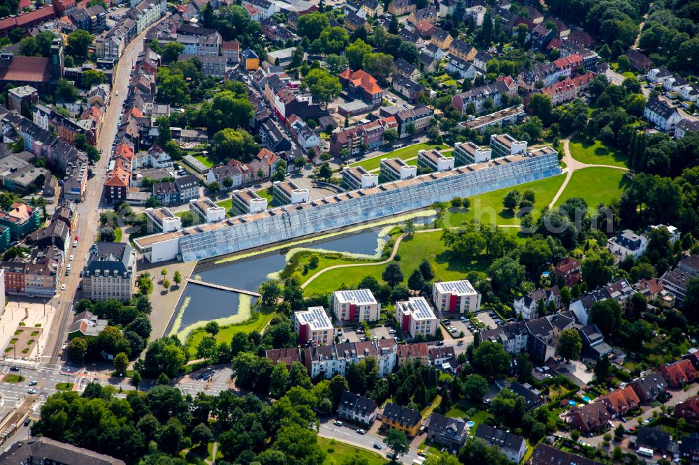 Aerial photograph Gelsenkirchen - Office building - Ensemble Wissenschaftspark Gelsenkirchen in the district Ueckendorf in Gelsenkirchen in the state North Rhine-Westphalia