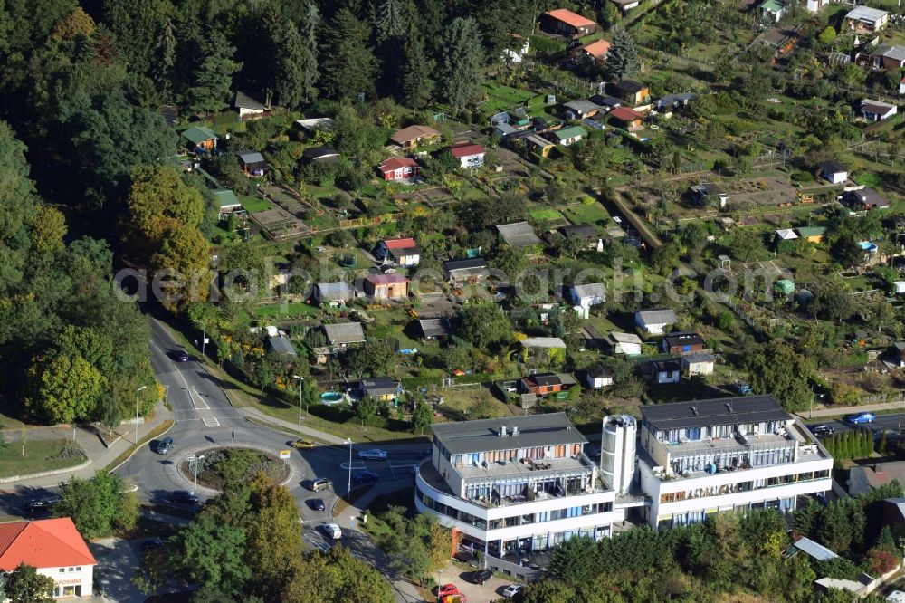 Aerial image Strausberg - Leisure complex and allotment garden area on the Proetzeler Chaussee in Strausberg in Brandenburg